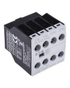 Auxiliary contact module, Type: Front mounting auxiliary contact, 4 pole, Ith= 16 A, 4 N/O, Front fixing, Screw terminals