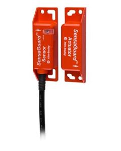 SensaGuardRectangular Plastic Sensor & Rectangular Plastic Standard Code Actuator, 25mm(0.98 in.) Assured Sensing Distance, LED Door Indication/Diagnostic , 6 inch Pigtail with 8-Pin Micro (M12) Connector, Plastic Rectangular Flat Pack Standard Code Actua