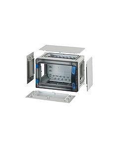Empty enclosures with closing plates