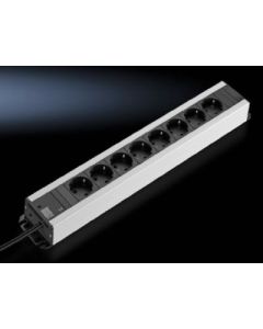 Socket strip in a plastic housing 