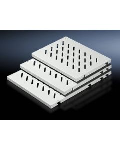 Component shelf, 482.6 mm (19") configuration Enclosures with L-shaped mounting angles front and rear