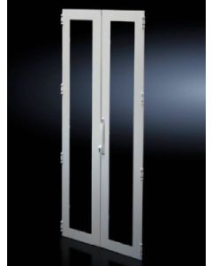 Sheet steel glazed door, vertically divided for TS 8