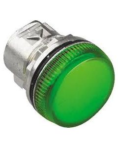 800F Pilot Light - Rd. Metal (IP66. 4/13. IP66). Green.