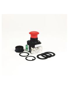 30.5mm Type 4/4X/13 2 Pos. PB-Illum., Push-Pull/Twist, Red, Mushrm Hd, LED