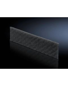 Filter mat for base/plinth trim panels, vented