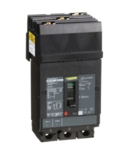 Circuit breaker, PowerPacT H, 100A, 3 pole, 600VAC, 14kA, I-Line, thermal magnetic, 80%, ABC