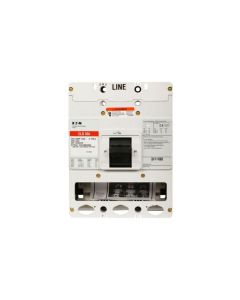 Eaton Series C electronic molded case circuit breaker, L-frame, CLDC, Electronic LS trip, 600A, Three-pole, 600A, 600 Vac, 250 Vdc, 200 kAIC at 240 Vac, 100 kAIC at 480 Vac, No terminals, Naval, 50°C, 50/60 Hz, Adjustable, 100% rated