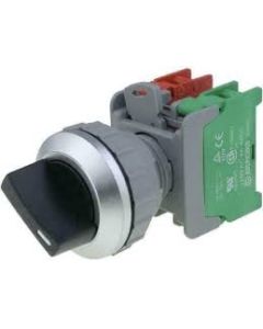30.5mm Type 4/4X/13 2 Pos Sel. Switch, Non-Illum., White,Std. Knob Maint., 2 N.O. - 2 N.C. Explosion Protected 