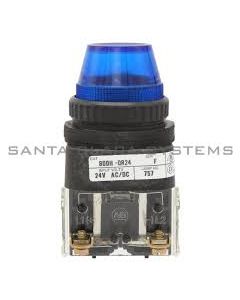 800H PB,30mm Pilot Light,Full V Type W/ Incand Lamp,Incandescent Lamp,24V AC/DC,Blue,No Guards on Terminals,Device with Packaging