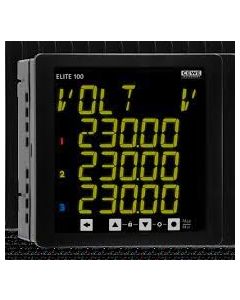 MFM, Elite 500, 35-500VAC (L-L), Rogowski coil Ip 1000A, 70mm dia, class 0.5s, TFT, Aux 85-300V AC/ 48-300V DC, MODBUS on RS485, SW configuration-1 (Ind harmonics Up to 15th order), 96x96, CEWE