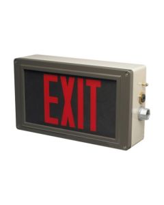 EXIT Ex-self-contained escape sign luminaires (NEC) for UL/CSA EX-LITE ZE, "Exit", 1 x 3/4'' Myers hub adaptor, 1 x M25 metal thread with dust cap