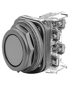30.5mm Type 4/4X/13 Mom. Contact PB, Non-Illum., Black, Flush HD
