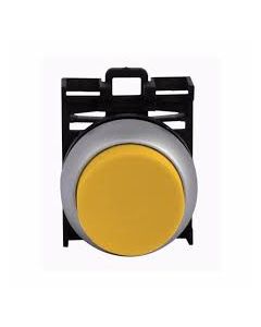 Pushbutton, raised, yellow, momentary . M22-DH-Y