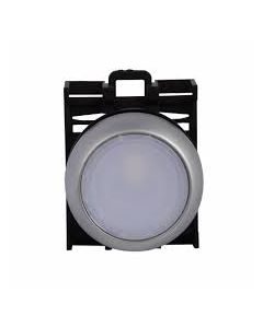 Illuminated pushbutton actuator, flush, yellow, maintained . M22-DRL-Y