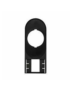 Label mount without label, for double actuator pushbutton
