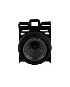 Eaton M22 modular pushbutton, 22.5 mm, Flush, Momentary, Illuminated, Bezel: Black, Button: Buttonless, IP67, IP69K, NEMA 4x, 13, 5,000,000 Million mechanical operations