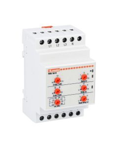Voltage monitoring realy for three-phase system, with or without neutral, minimum and maximum AC voltage. Phase loss, neutral loss and incorrect phase sequence, 208...240VAC 50/60Hz