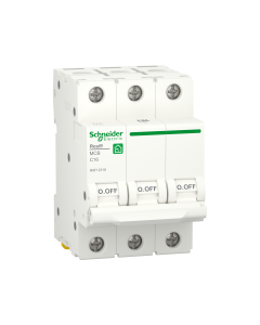 Miniature circuit breaker (MCB), Resi9, 3P, 16A, C curve, 6000A (IEC/EN 60898-1)