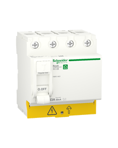 Residual current circuit breaker (RCCB), Resi9, 4P, 63A, AC type, 30mA
