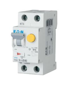 RCD/MCB combination switch, 16A, 30mA, B-LS-Char, 1N pole, FI-Char: A - PKNM-16/1N/B/003-A-MW
