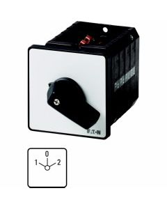 Changeoverswitches, Contacts: 8, 32 A, front plate: 1-0-2, 60 °, maintained, flush mounting