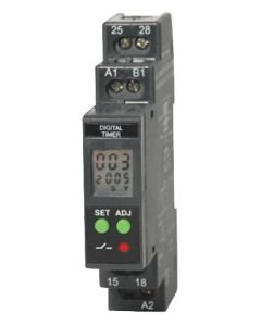 Digital Multifunction Timer 0.1 sec - 999 hrs, 24 - 240 VAC/DC, 2 NO