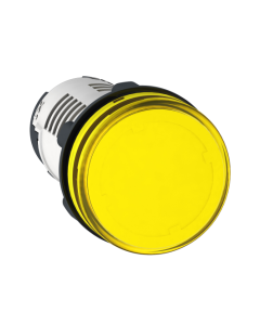 Monolithic pilot light, plastic, yellow, 22, integral LED, 230¦240 V AC