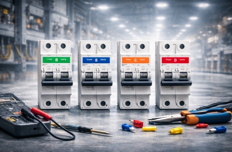 MCB Breaker Types (A, B, C, D): Selection Guide for Industrial & Commercial Applications 